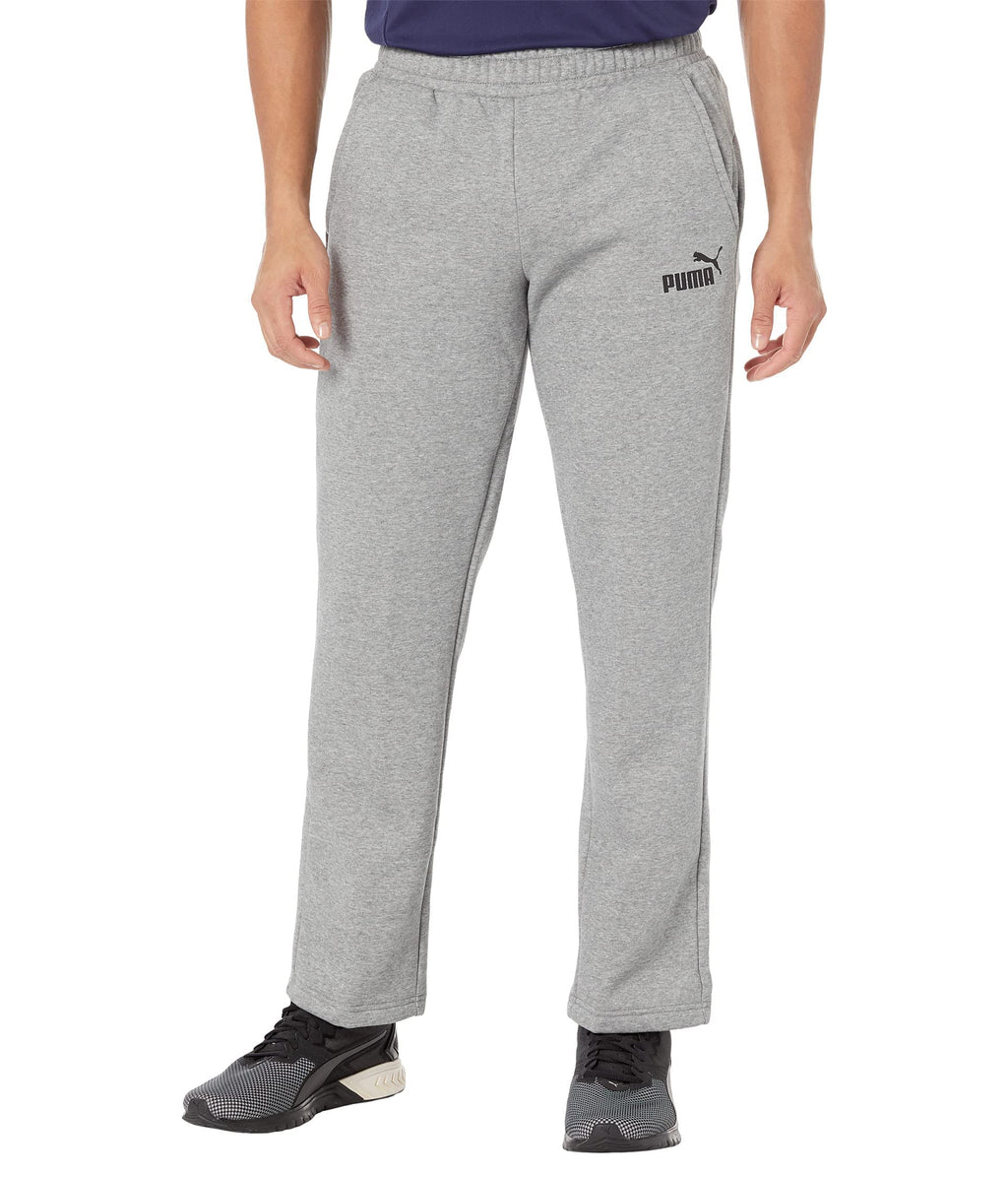 PUMA mens Essentials Fleece Sweatpants, Medium Gray Heather, Large US