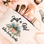 GevGuxLuo Book Lovers Gifts, Book Makeup Bag for Women, Birthday Gifts for Daughter Sister Bestie Librarian Readers Who Loves Bo