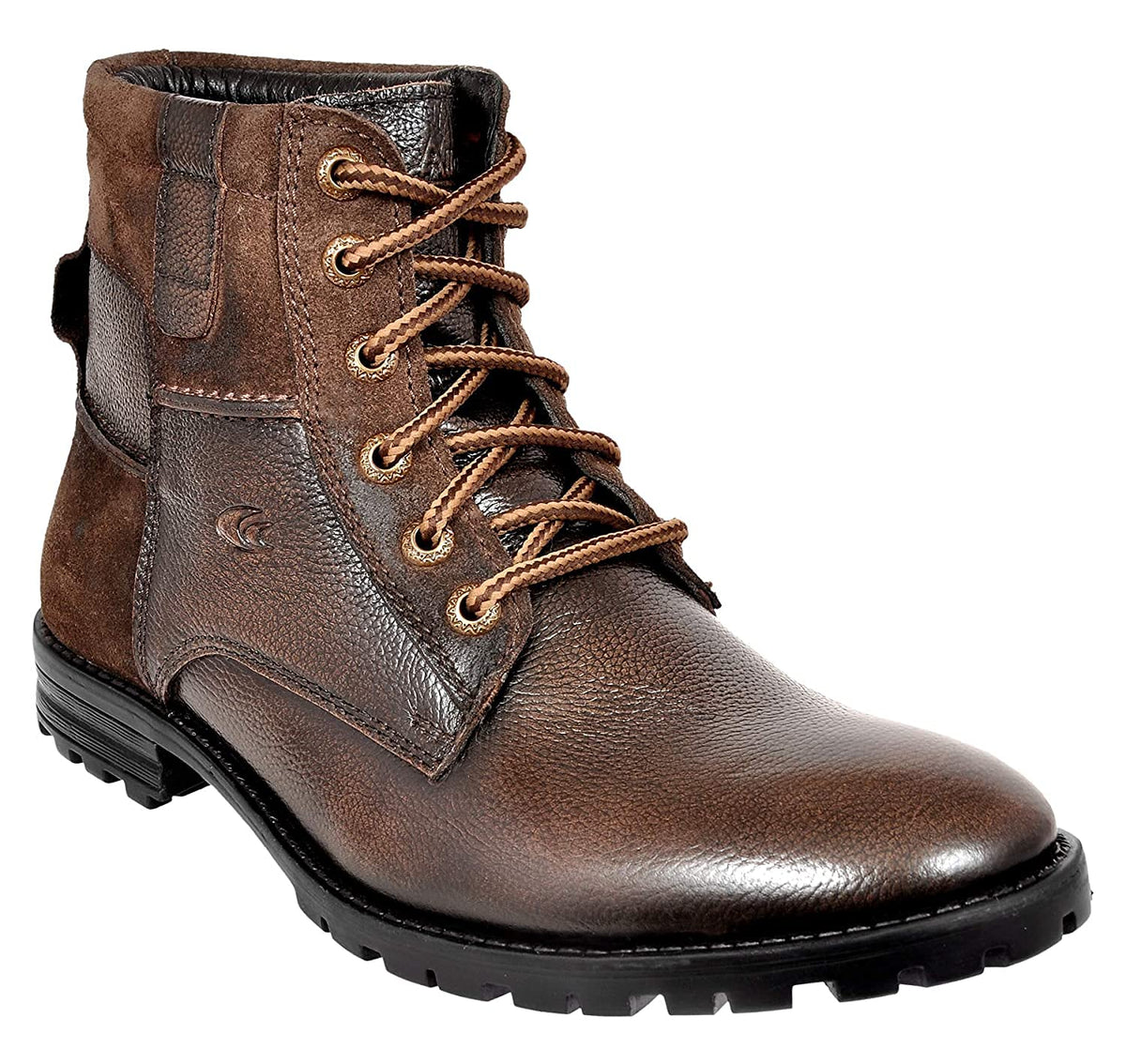 Allen Cooper High Ankle Boots For Men, Brown,(ACCS822BROWN8) 8