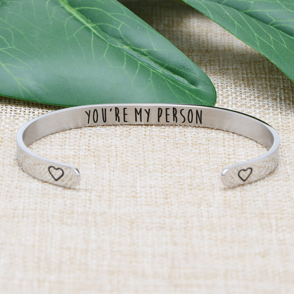 JoycuFF Birthday Gifts for Women Inspirational Jewelry for Girls Best Gifts for Women Friend Personalized Engraved Stainless Ste