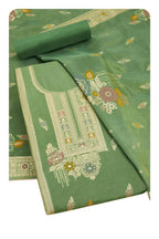 Soch Women Silk Blend Zari Woven Unstitched Dress Material with Work