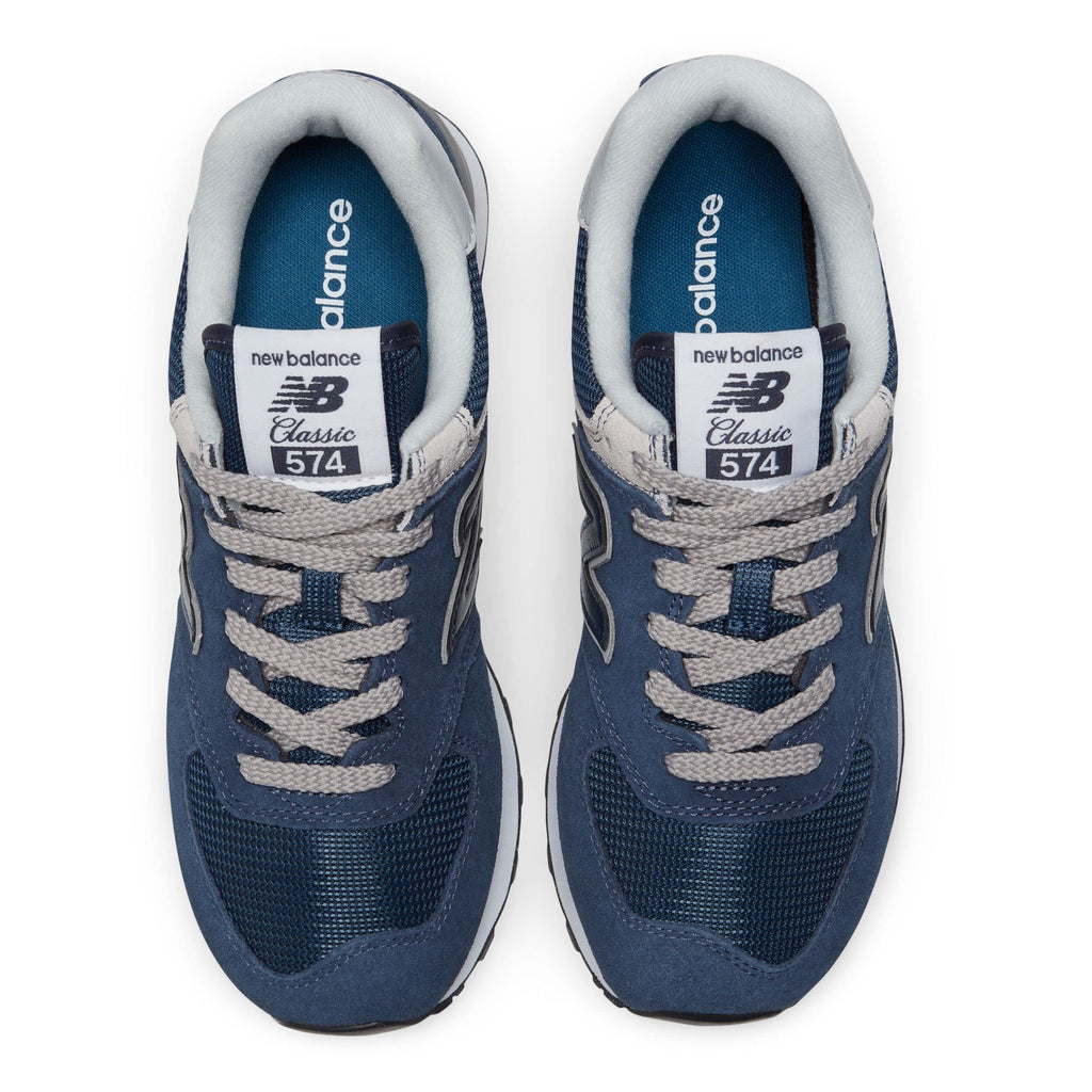 New Balance womens 574 V3 Sneaker, Navy/White, 5.5 US