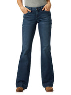 Wrangler womens Retro Mae Mid Rise Wide Leg Trouser Jeans, Sophia, 11 30 US