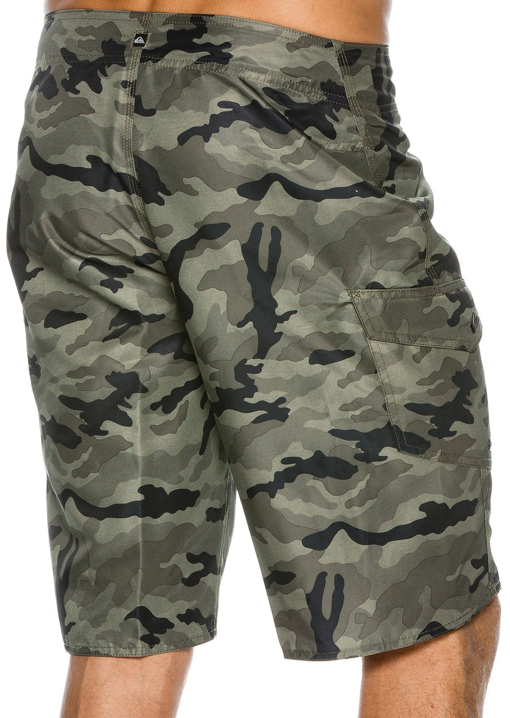 Quiksilver Men's Standard Manic 22 Inch Length Cargo Pocket Boardshort Swim Trunk, Forest Night, 38