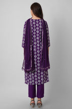 Rytras Women'S Embroidered Straight Kurta With Pant And Dupatta Set