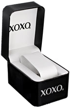 XOXO Women's Quartz Metal and Rubber Watch, Color:Black (Model: XO8101)