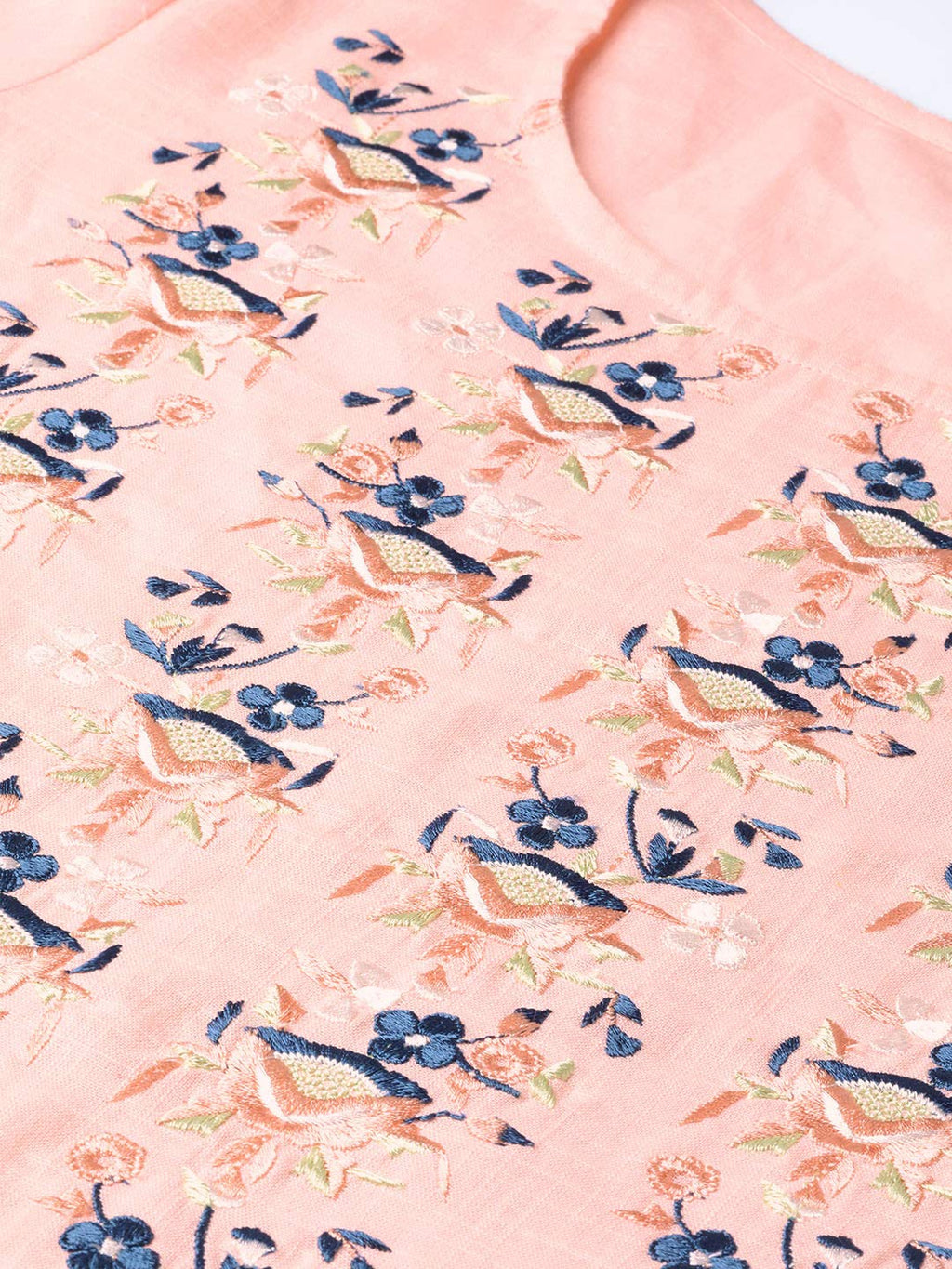 Idalia Baby Pink Embroidered Kurta With Pants