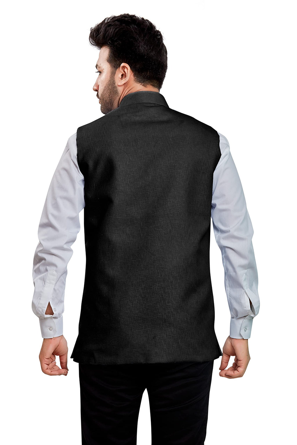 BE ACTIVE Mens Linen Blend Nehru Jacket With Mandarin Collar || Ethnic Koti For Men || Men Koti Formal|| Men Koti Wedding (RFKT