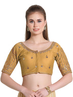 Pujia Mills WomenS Readymade Bridal Embroidery Blouse Multi Coding Maggam Work Moti Work Indian Ethnic Designer Stitched Readym