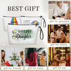 Daughter Gifts from Mom Daughter Gifts Gifts for Daughter Birthday Gift for Daughter Small Make Up Travel Cosmetic Bag Bridal Sh