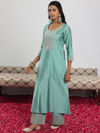 Libas WomenS Chanderi Silk Kurta Set (49282