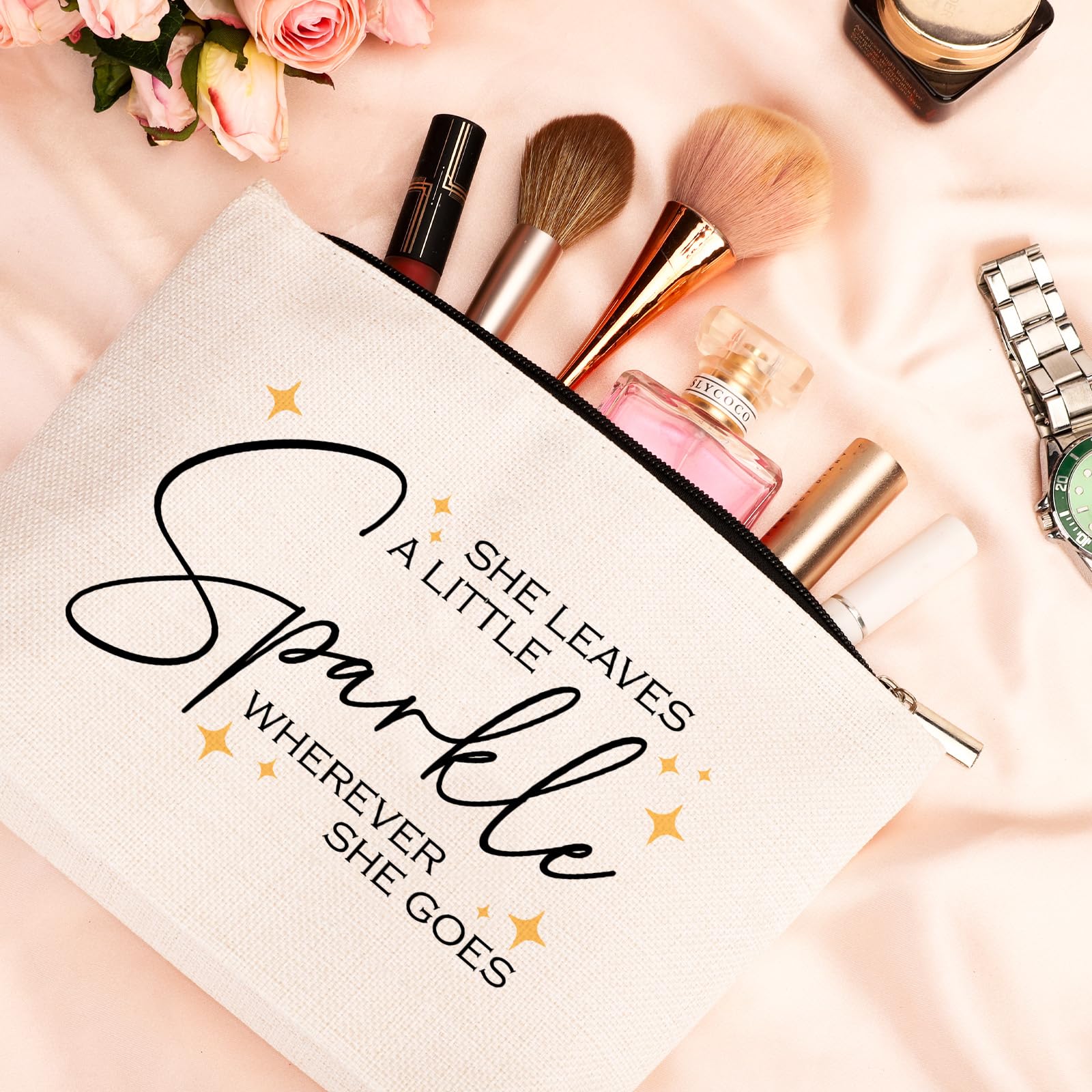 Inspirational Quote Gift for Women -Birthday Graduation Gift for Best Friend Sister -Resign Retirement Gift for Coworker -Makeup