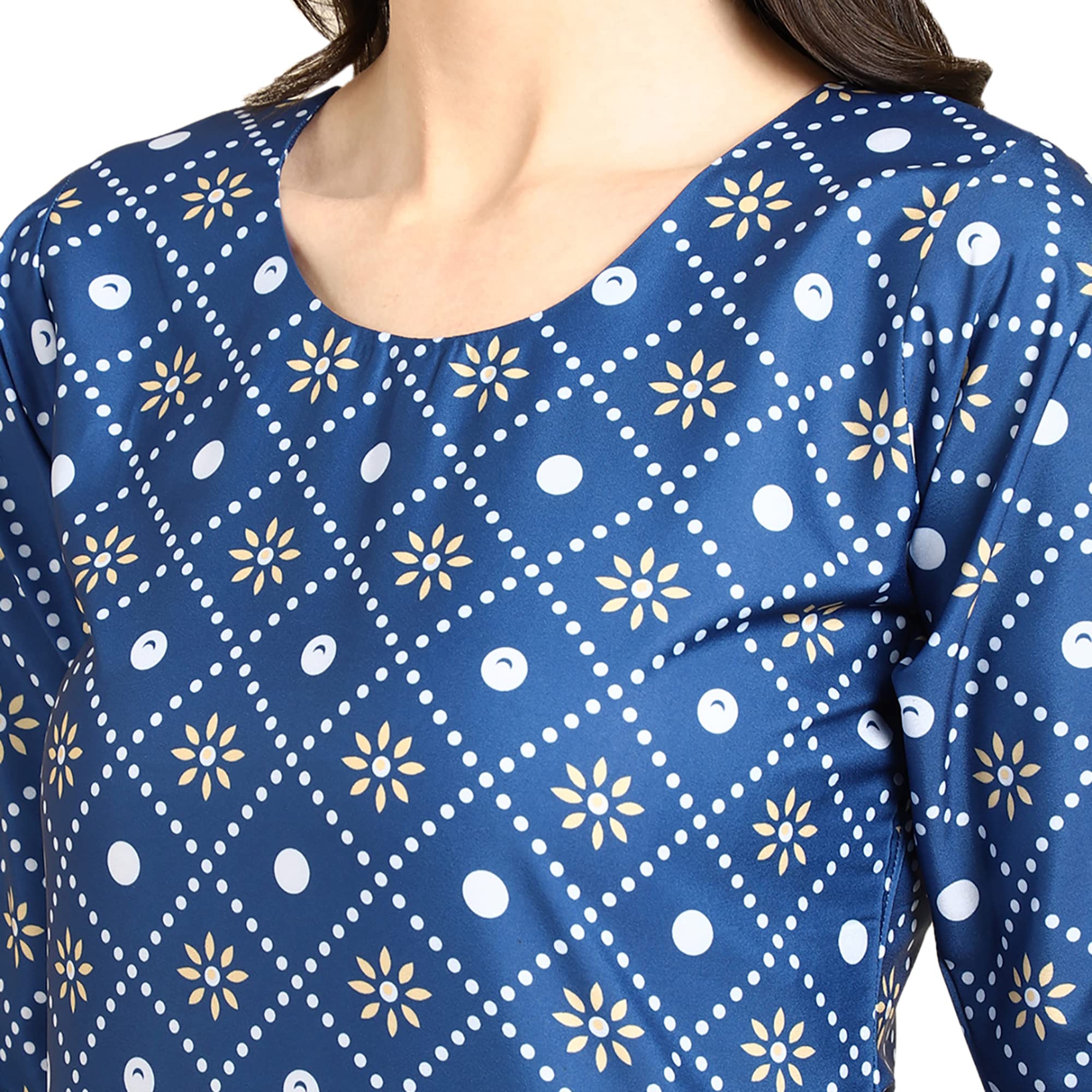 Pinkmint Women'S Crepe Digital Print Straight Kurta [Pack Of 5] (Cch-347-354-349-372-362)