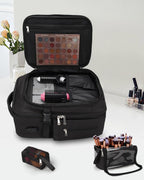 Relavel Professional Makeup Case Makeup Backpack and Makeup Brush Case for Makeup Artists, Durable Water-resistant Material, wit
