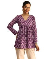 Libas Printed Cotton A-Line Tunic-98349Xxl