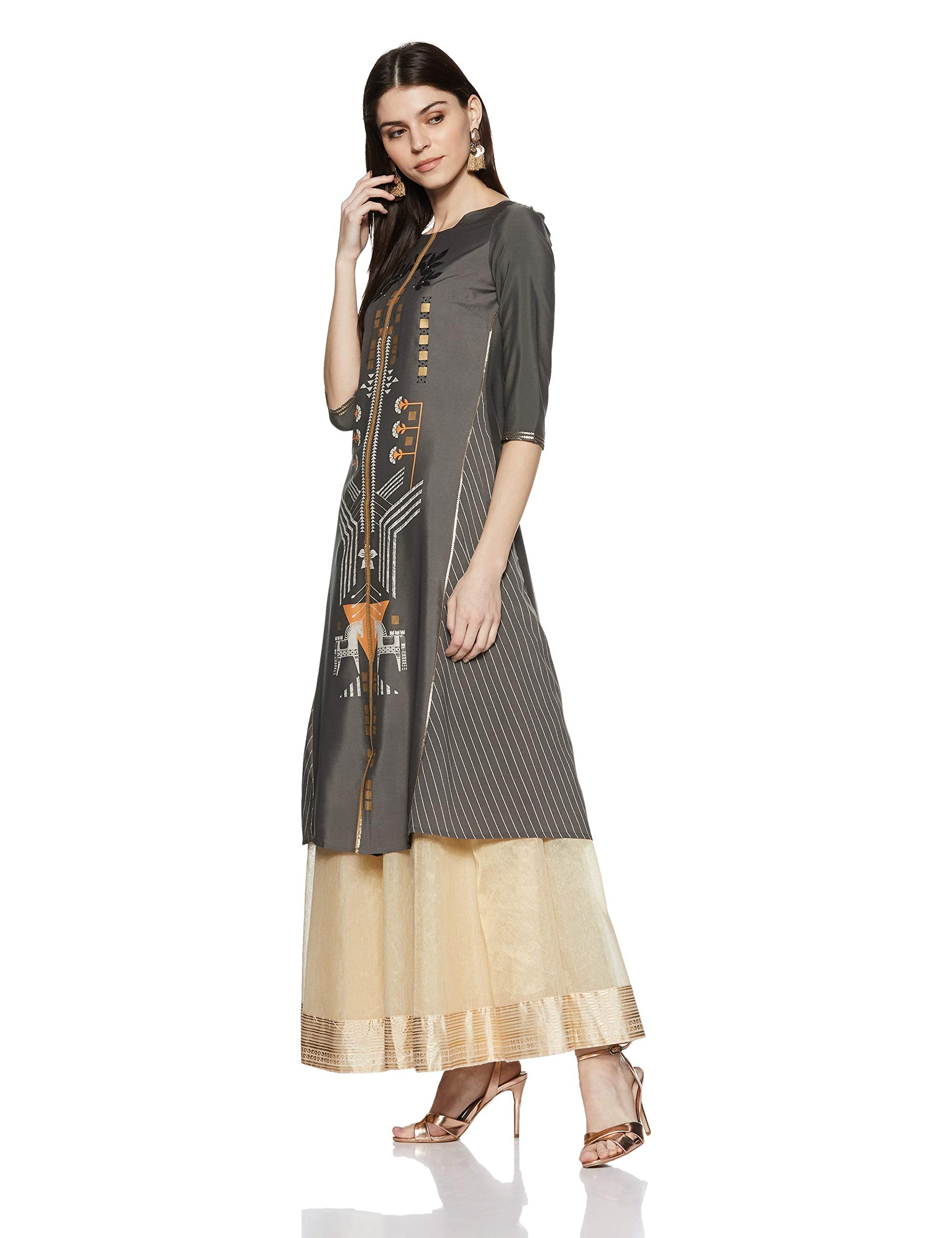 W For Woman Women'S Synthetic A-Line Regular Kurta