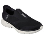 Skechers Men's Slip-ins: GO 6-Easy On Slip-On Walking Sneakers, Black/White, 11.5