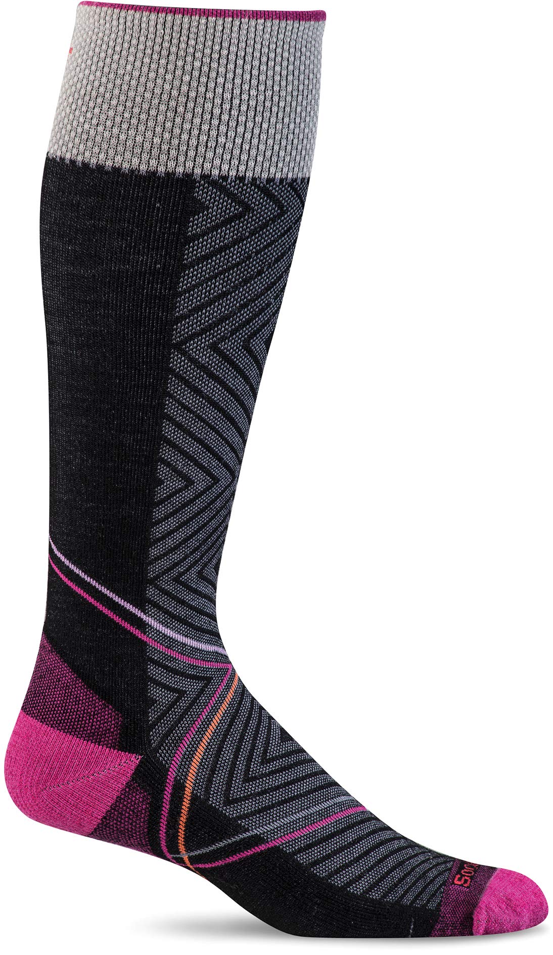 Sockwell Women's Pulse Knee High Firm Graduated Compression Sock, Black - M/L
