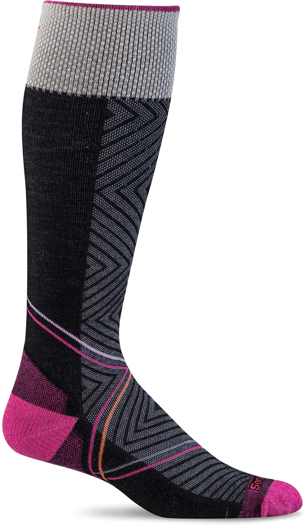 Sockwell Women's Pulse Knee High Firm Graduated Compression Sock, Black - S/M