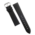 EACHE 18mm Leather Watch Bands Black Classical Ultrathin Leather Watch Straps for Women Men Black Color with Silver Buckle