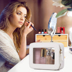 Pinkmik Clear Makeup Bag Travel Case Portable transparent Cosmetic Bag Clear Travel Toiletry Bag Skincare Bag Makeup Bag