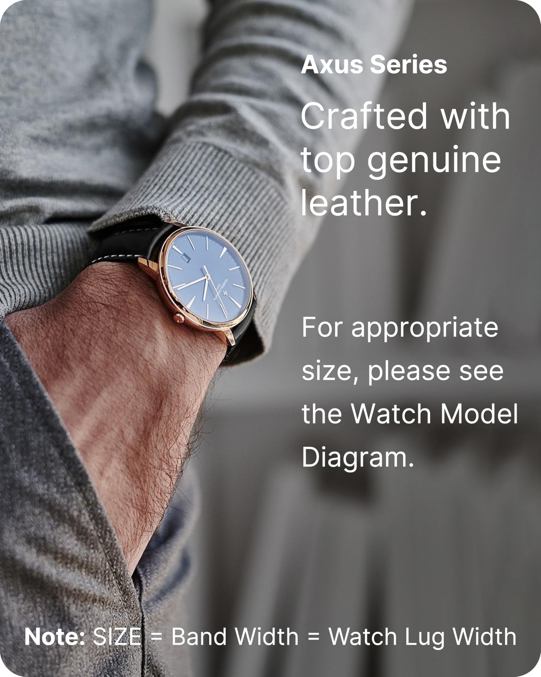 Fullmosa 22mm Leather Watch Bands compatible with Samsung galaxy Watch 46mm,galaxy Watch 3 45mm,gear S3 Frontierclassic,Huawei W