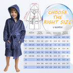 V.&GRIN Boys Fleece Robe, Hooded Toddler Soft Fuzzy Bathrobe for Kids 3-14 Years(Olive Green 5-6)