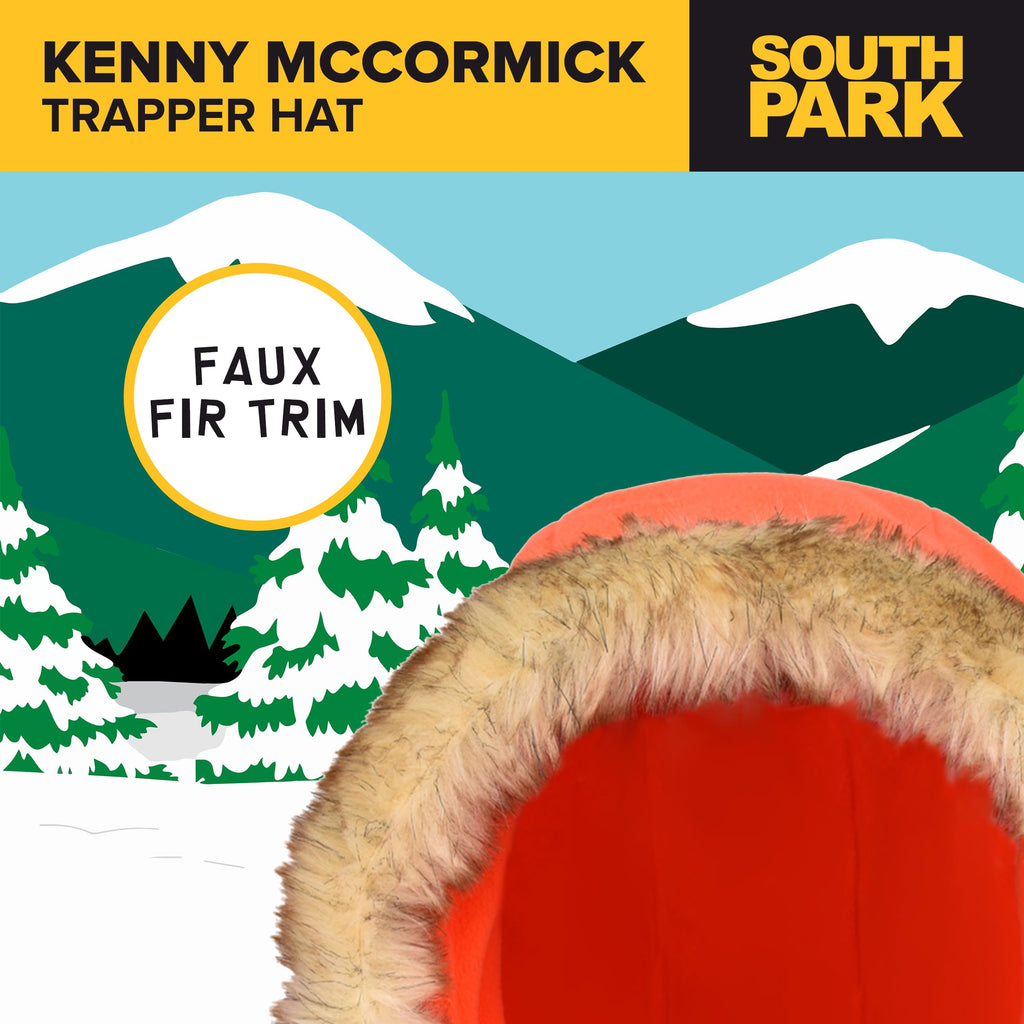 South Park Kenny McCormick Cosplay Cosplay Hood Hat, Orange, One Size