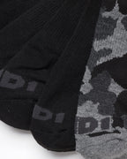 AND1 Men's Athletic Arch Compression Cushion Comfort Crew Socks (12 Pack), Size 6-12.5, Black Camo