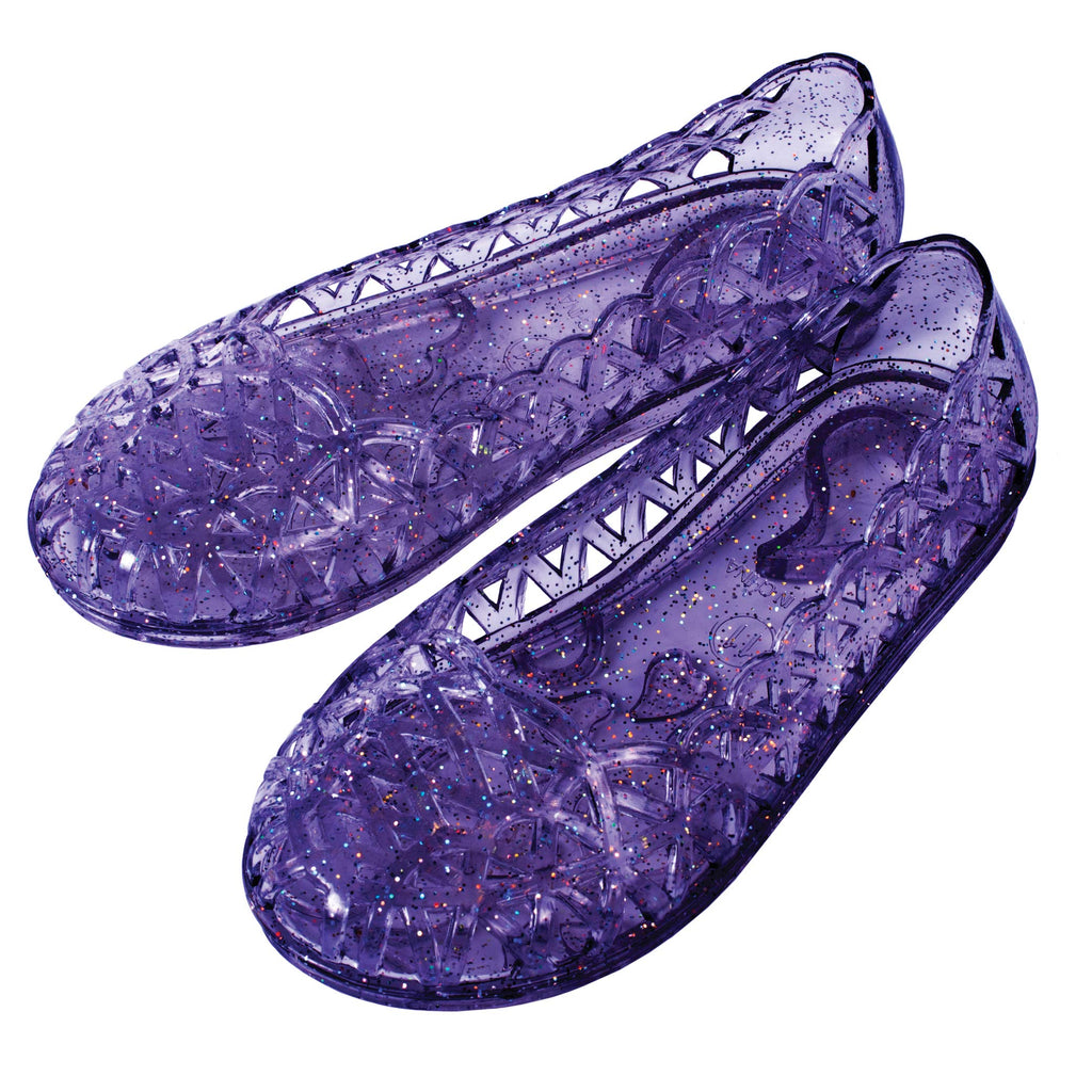 Heart Sole Girl Jellies Shoes - 12 Purple by DelSol for Kids - 1 Pair Shoes