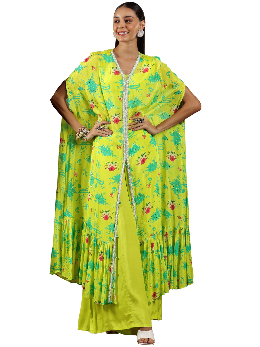 Libas Art Womens Solid Silk Blend Co-ord Set for Women