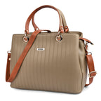 ADISA texture stripes handbag shoulder bag for women and girls with sling belt (AD4074-MEH)