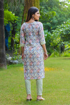 Sugathari Women'S Kurta Set For Women | Women Kurta | Women Kurta Sets Kurtis | Women Kurta Pant Set | Women Kurta Pant Set Women Kurti Set With Pant | Women Kurti Set With Pant Cotton (Kp 96)