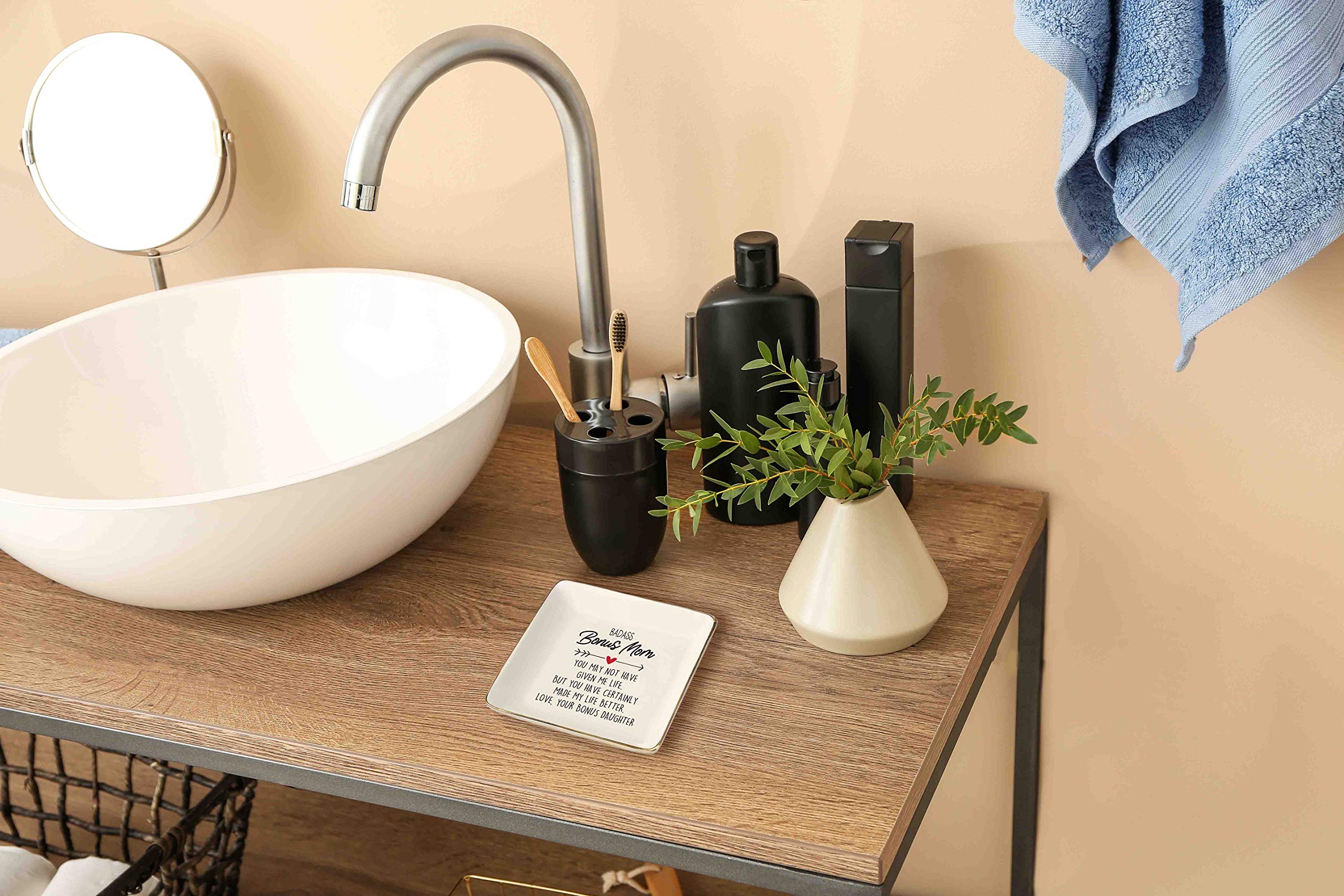 Mother's Day Gift for Bonus Mom Mother-in-Law Step Mother from Son or Daughter -Birthday Christmas Gift for Unbiological Mom - Y