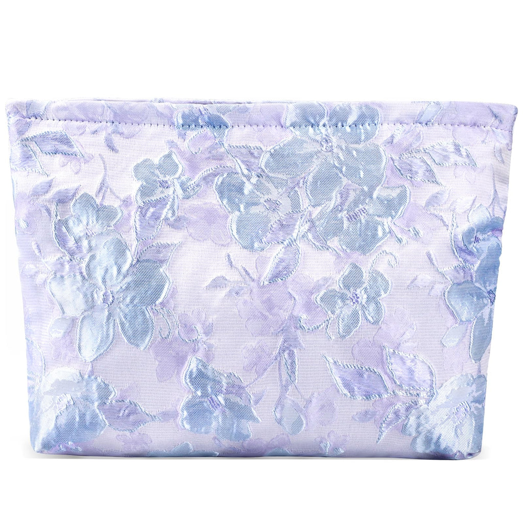 ZLFSRQ Flower Makeup Bag for Women Girls Teens Travel Cute Floral Cosmetic Bags Large Zipper Cosmetic Pouch Purse Portable Toile