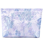ZLFSRQ Flower Makeup Bag for Women Girls Teens Travel Cute Floral Cosmetic Bags Large Zipper Cosmetic Pouch Purse Portable Toile