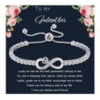 Godmother Proposal Gift Infinity Bracelets for Women Godmother Gifts for Her Christian Gifts Easter Basket Stuffers Jewelry for 