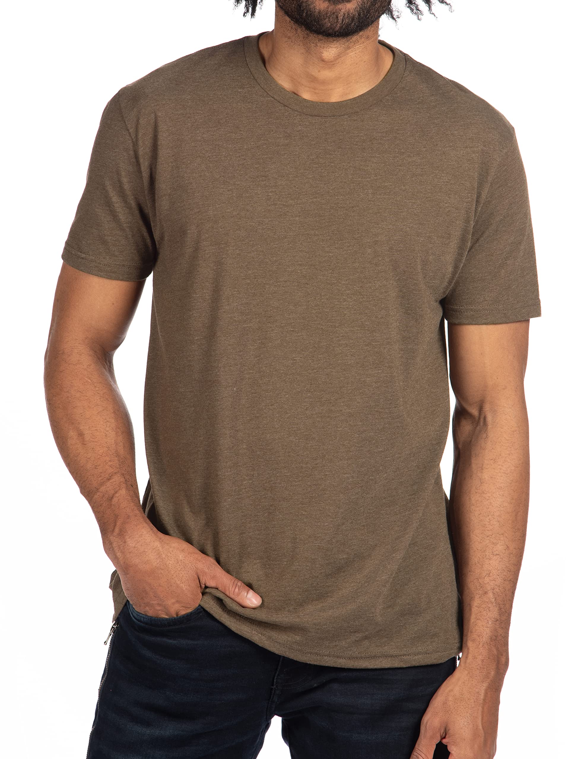 Next Level Mens Premium Fitted CVC Crew Tee (N6210) Espresso XL