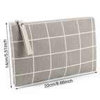 SUMAJU 2 Pcs Small Cosmetic Bag, Multi-Function Canvas Cosmetic Pouch Small Zipper Pouch Makeup Bag Purse Pouches Cute Makeup Po