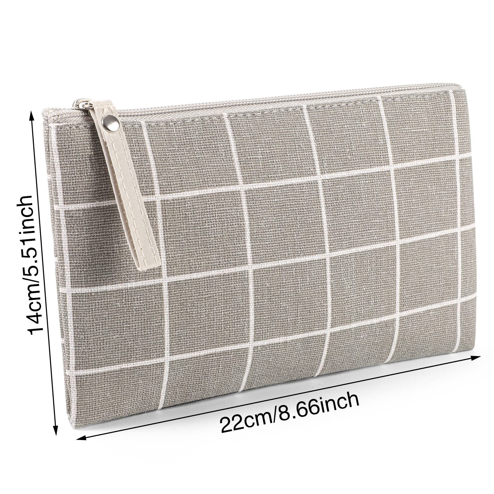SUMAJU 2 Pcs Small Cosmetic Bag, Multi-Function Canvas Cosmetic Pouch Small Zipper Pouch Makeup Bag Purse Pouches Cute Makeup Po