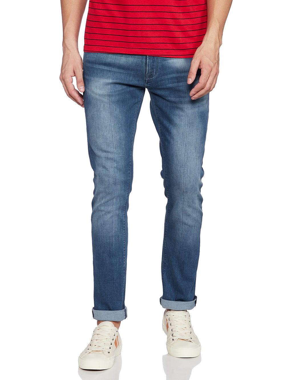 Pepe Jeans Men Slim Fit Jeans(Pm205716J67_Med Worn_28W X 33L)