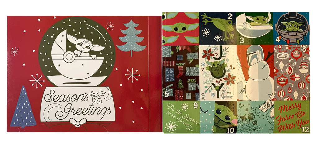 Hyp Star Wars Baby Yoda The Mandalorian Juniors/Womens 12 Days of Socks in Advent Gift Box