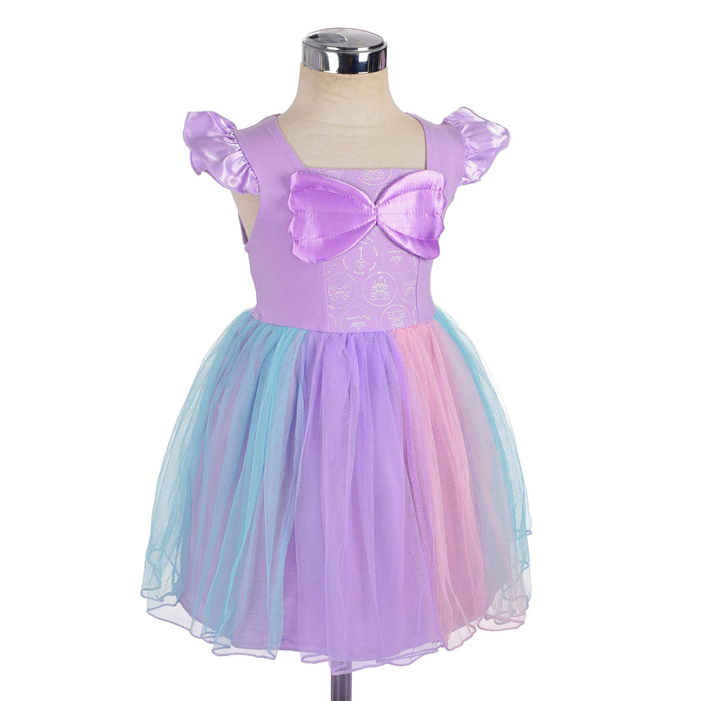 Dressy Daisy Princess Mermaid Dress Up Clothes Halloween Fancy Party Tulle Skirt Summer Outfit for Toddler Girls Size 4T, Style