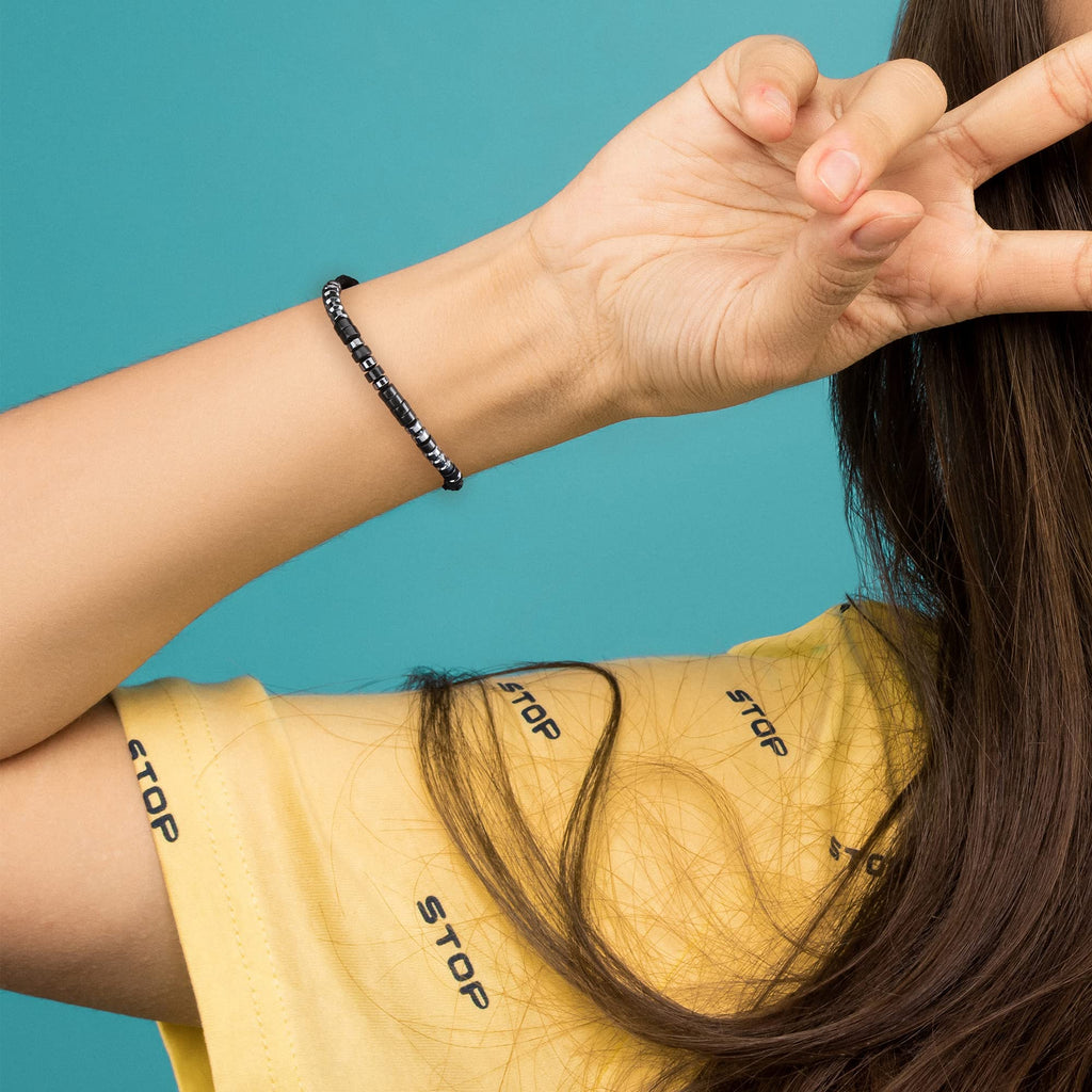 JoycuFF Bracelets for Women Coworker Leaving Gifts Fashion Best Friend BFF Friendship Silk Wrap Bracelet Funny Birthday Long Dis