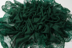 corciova Chiffon Extra Long Dark Emerald Green Sheer Head Silk Scarf Lightweight Evening Pashmina Shawl and Wrap for Women