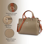 ADISA texture stripes handbag shoulder bag for women and girls with sling belt (AD4074-MEH)