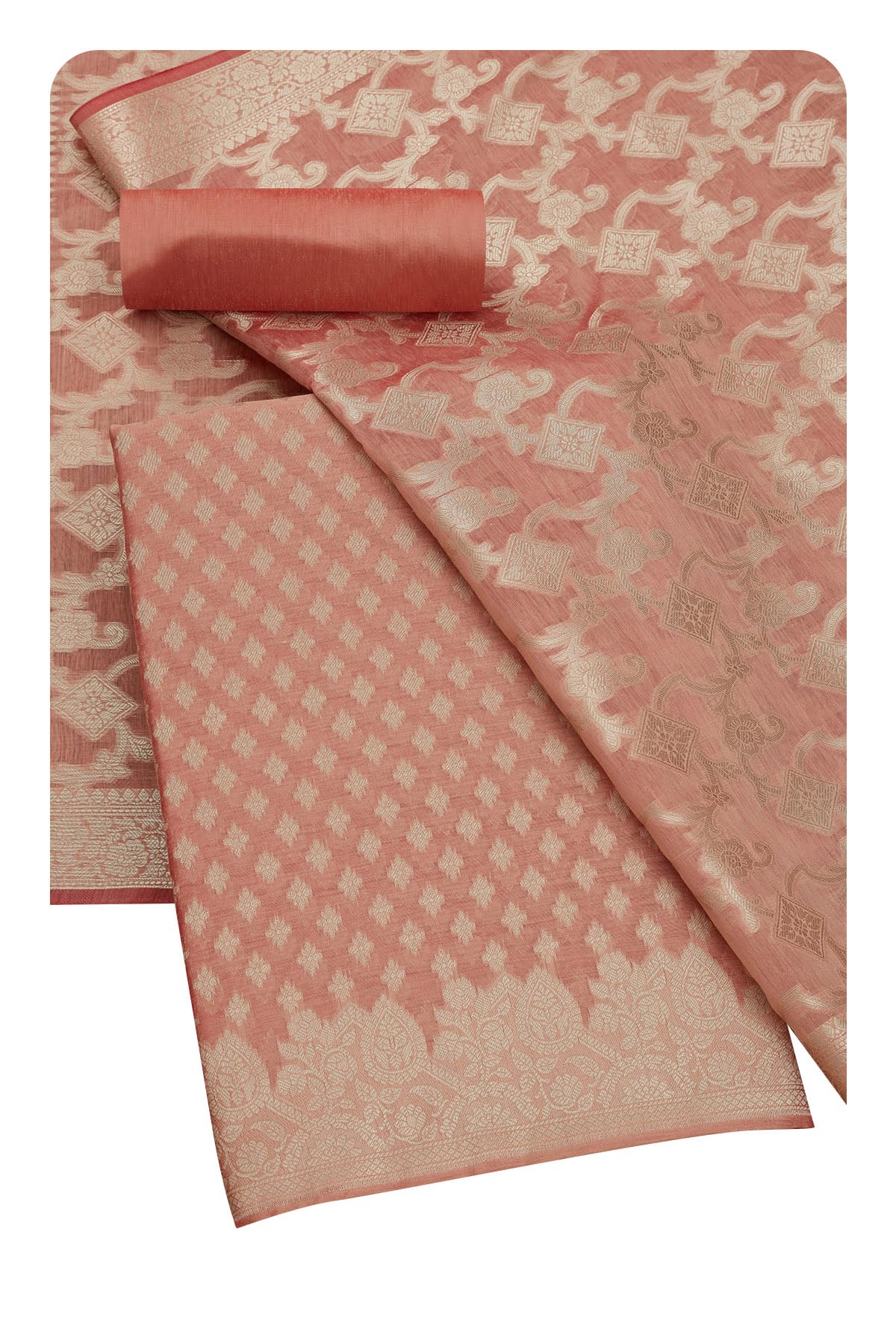 Soch Women Chanderi Zari Woven Unstitch Dress Material with Zari Woven