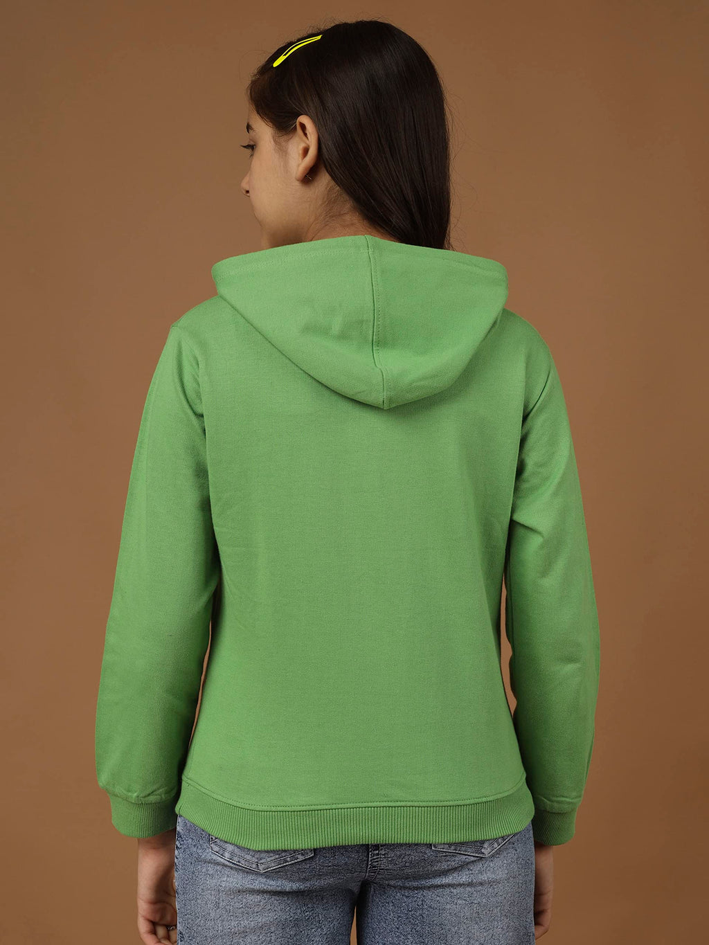 Kyda Kids Girls Cotton Hooded Neck Hoodies - Sweatshirt With Hoodies Full Sleeves Girls Winter Wear, Long Sleeve Sweatshirts For