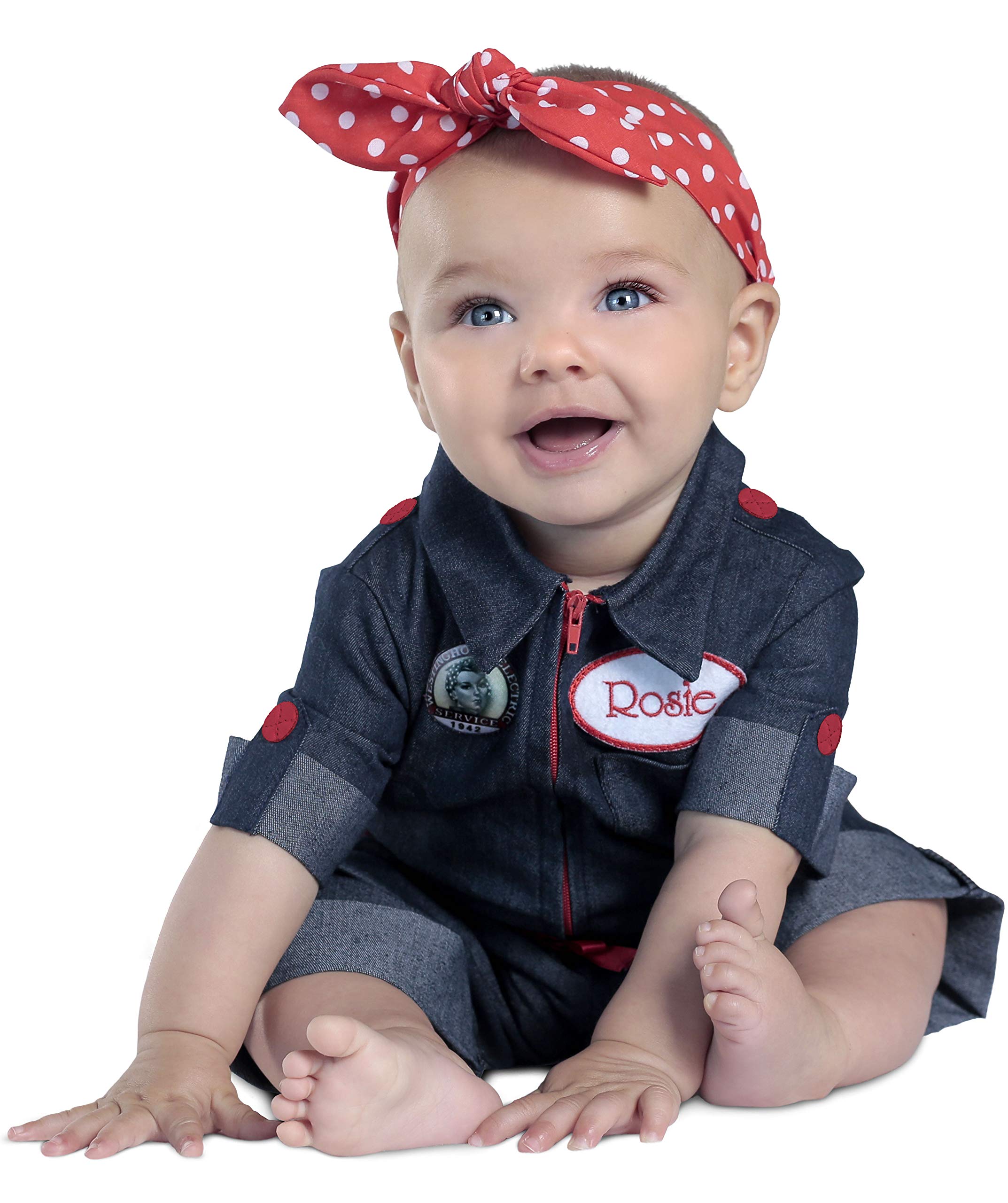 Rubies  410300 Girls Newborn Rosie the Riveter Child Costume - Toddler