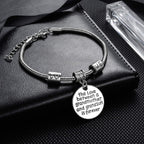 YEEQIN Grandmother Gift Bracelet From Grandson Grandmother Bracelet Grandma Gift Christmas Grandmother and Grandson Love Forever